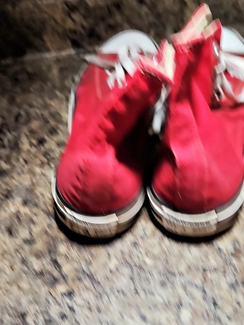 Converse Chuck Taylor All Star High Top Sneakers Red & White US 10 - Picture 6 of 7